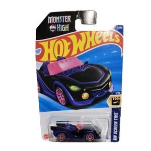 Hot Wheels Monster High Ghoul Mobile – Black Purple Pink Die-Cast (New)